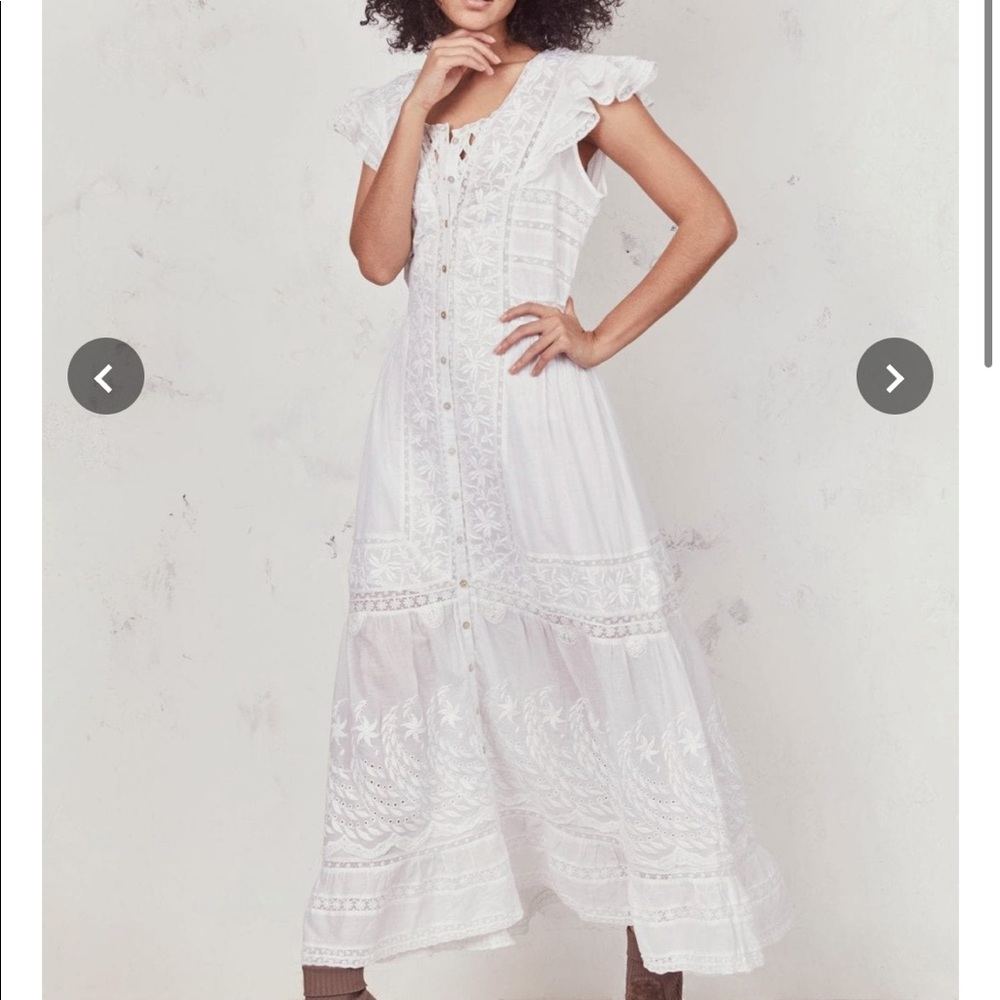 LoveShackFancy Valentina maxi dress XS